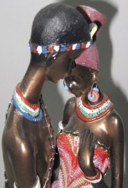 Pareja africanos 50cm. (5)